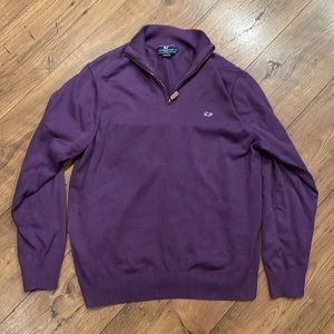 Men’s vineyard vine three-quarter zip pullover in great shape